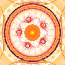 FRACTAL ART DESIGN GREETING CARD Mandala 24